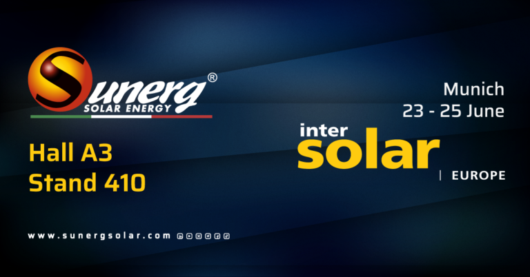 Sunerg sarà presente all’Intersolar di Monaco!